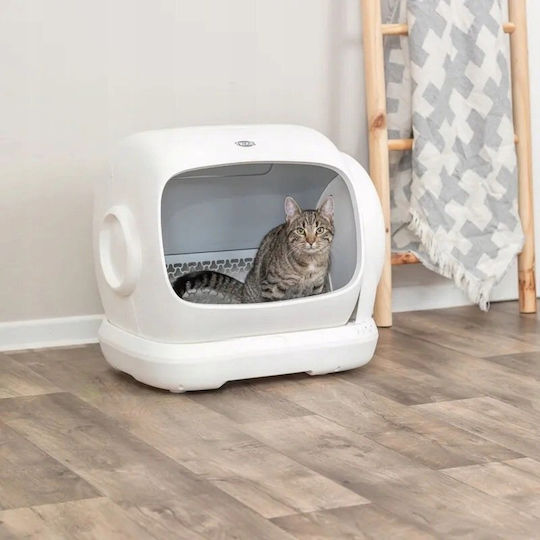 Trixie Self-cleaning White Cat Toilet L63 x W51cm