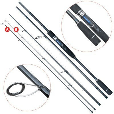 Baracuda Lansetă de pescuit pentru Spinning 2.4m 147gr