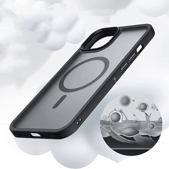 Tech-Protect Magmat Matte Back Cover Plastic / Silicone 2mm Black (iPhone 12)