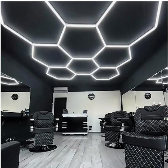 Led Екзагонално Осветление За Таван Ефект Пчелна Кошер 280w 6500k 257.6x244.4 Cm Aria Trade