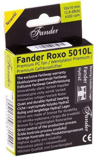 Fander Roxo 5010L Вентилатор за кутия (4500rpm / 12.8cfm) Без LED Осветление и Свързване 3-Pin