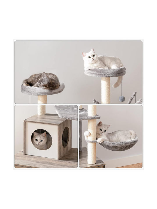 Hoobro Kratzbaum Katzenbaum Beige 70x48x132cm