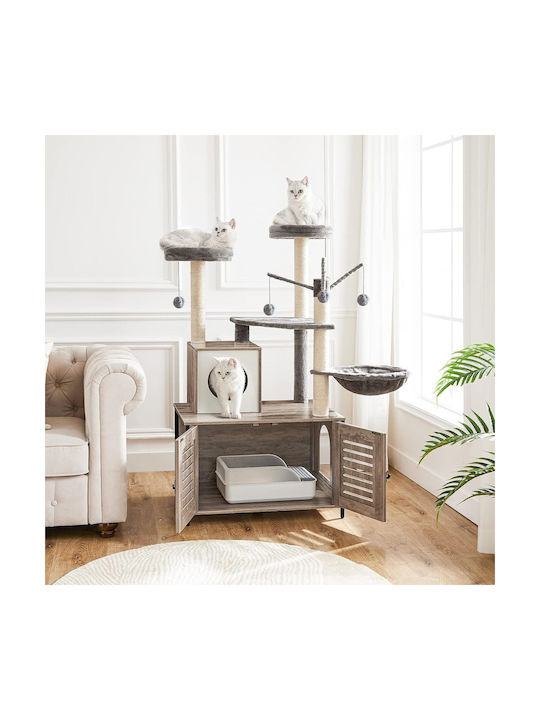 Hoobro Kratzbaum Katzenbaum Beige 70x48x132cm