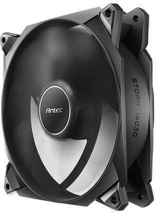 Antec Storm T3 Ventilator pentru Carcasă 140mm (1500rpm / 112.72cfm) Fără LED-uri Iluminare și Conexiune 4-Pin PWM 3 Buc