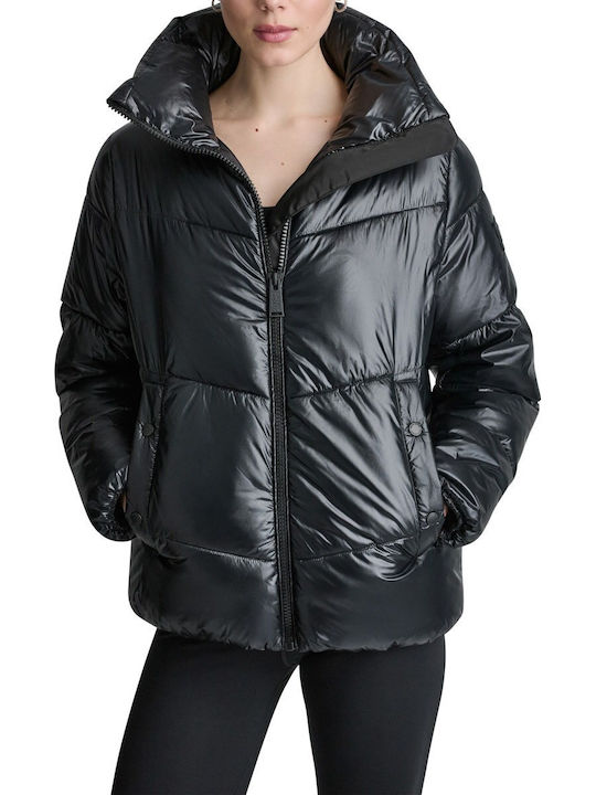 Γυναικείο Puffer Μπουφάν για Χειμώνα Mck/metlc Blk