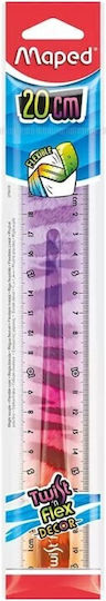 Maped Lineal 20cm Mehrfarbig