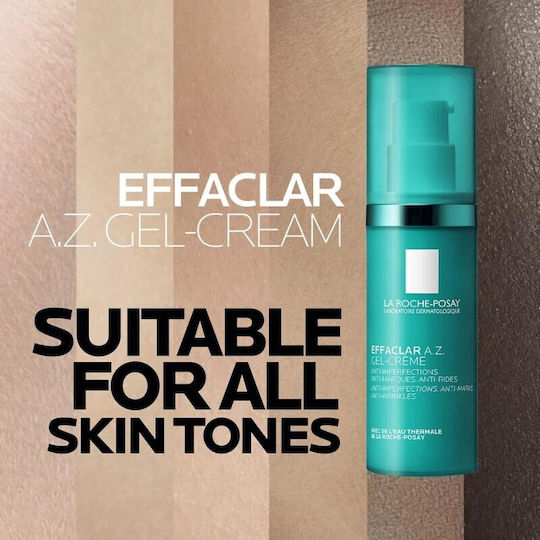 La Roche Posay Effaclar A.Z. Gel-Cream Face with Azelaic, Salicylic & Hyaluronic Acid 40ml