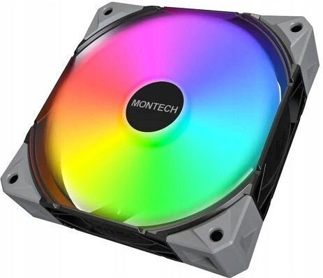 Montech E28 ARGB Вентилатор за кутия 76.2mm (2000rpm / 85.09cfm) със Свързване 3-Pin 3бр