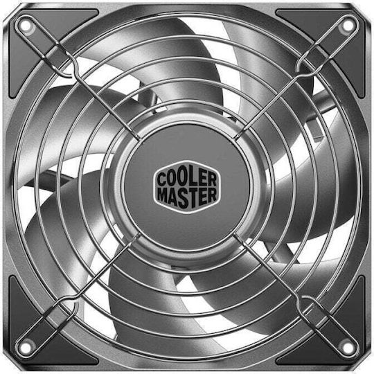 CoolerMaster MasterFan A120 FC Вентилатор за кутия (4000rpm / 121.8cfm) Без светодиоди Осветление и Свързване 4-изводна ШИМ Сив
