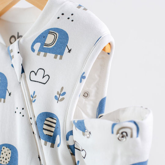 abo Winter Sleeping Bag with Legs 2.5 Tog Flexy Elephants with Detachable Sleeves