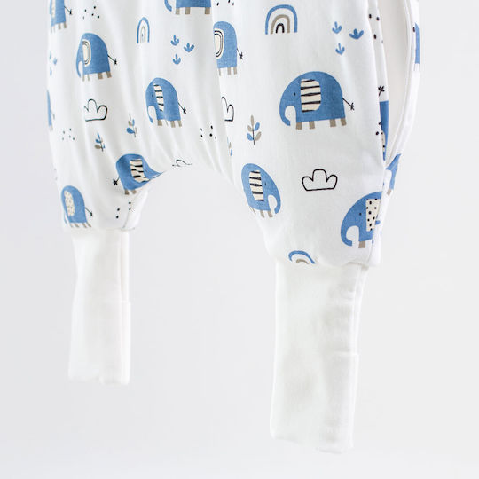 abo Winter Sleeping Bag with Legs 2.5 Tog Flexy Elephants with Detachable Sleeves
