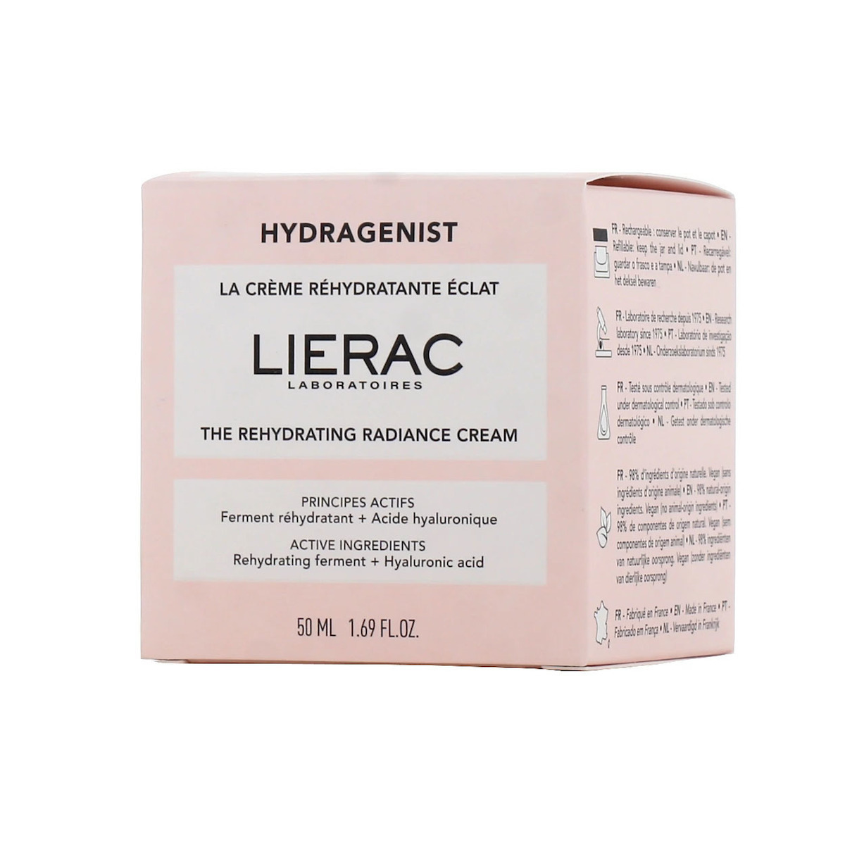 Lierac Hydragenist Ενυδατική Κρέμα Προσώπου με Υαλουρονικό Οξύ & Προβιοτικά 50ml