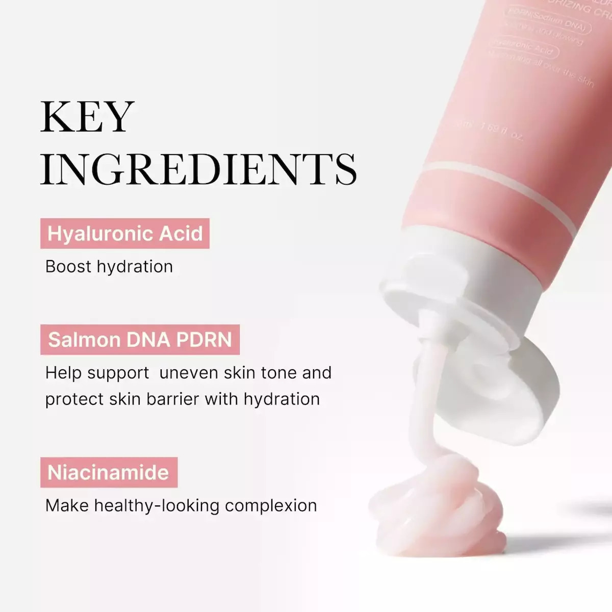 Medicube PDRN Pink Hyaluronic Κρέμα Προσώπου για Ενυδάτωση & Ατέλειες με Υαλουρονικό Οξύ & Νιασιναμίδη 50ml