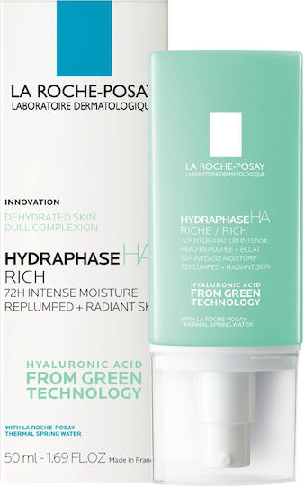 La Roche Posay Hydraphase HA Intense Rich 72ωρη Ενυδατική Κρέμα Προσώπου με Υαλουρονικό Οξύ 50ml
