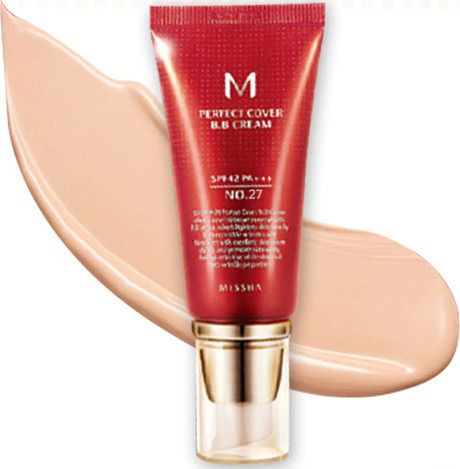 Missha Perfect Cover BB PA+++ No. 27 Κρέμα Προσώπου Ημέρας με SPF42 για Ενυδάτωση, Ατέλειες & Λάμψη με Υαλουρονικό Οξύ & Κολλαγόνο 20ml