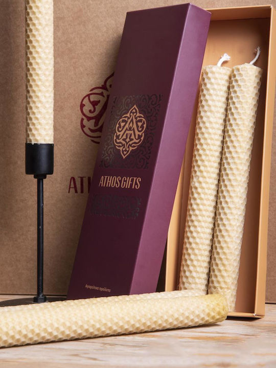 Osterkerze Set aus Bienenwachs