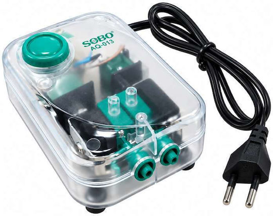 Sobo Въздушна помпа за аквариум с 2 изхода 4w 2x4l/min – 4w Dual Outlet Aquarium Air Pump 2x4l/min 088074