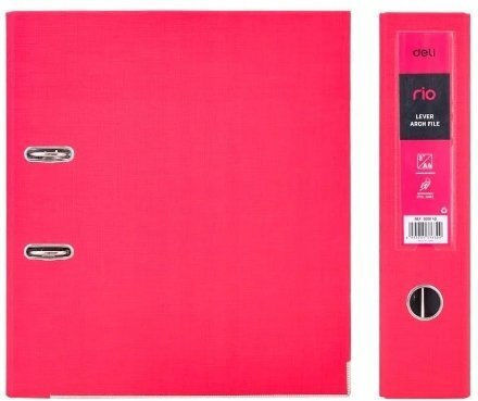 Deli Rio Arc Ring Binders A4/76mm Pink