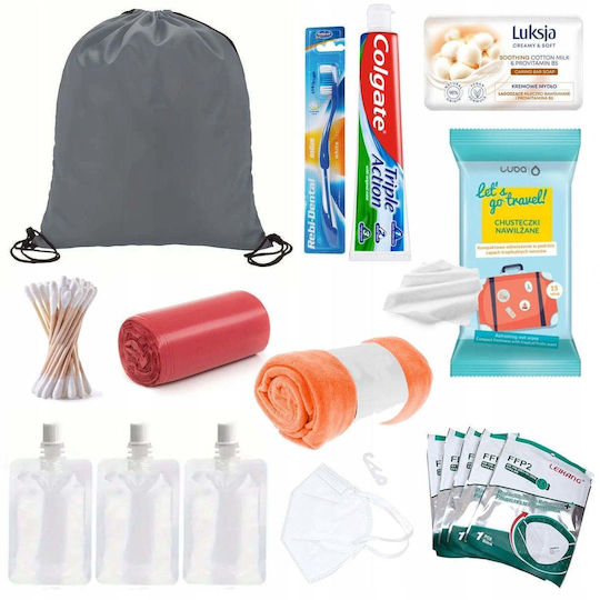 vidaXL Rucsac de Evacuare + Set de Echipament pentru Cort Readypack X2 Sac de Dormit pentru Alimente Readypack X2 Negru