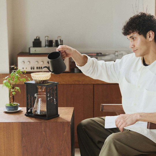 Hario Drip Stand Set Aya Dripper Βάση Μαύρο