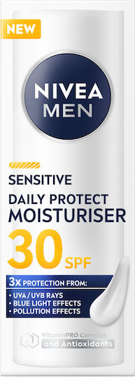 Nivea Sensitive Daily Protect Men's Cream Face Day with SPF30 50ml