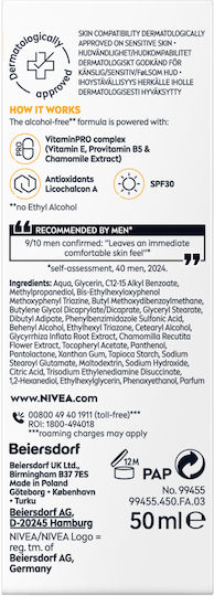 Nivea Sensitive Daily Protect Men's Cream Face Day with SPF30 50ml