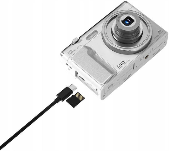 Xrec C89 Aparat foto compact 64MP Zoom optic 10x Argintiu