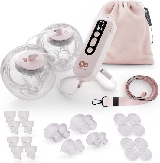 Kinderkraft GENTLEFLOW Електрическа Двойна Помпа за Кърма С Батерия Розова 180ml