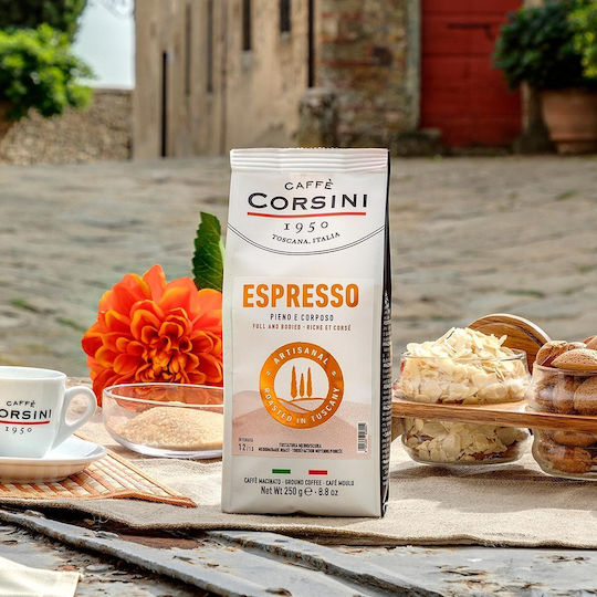 Corsini Espresso Kaffee Gemahlen 250gr