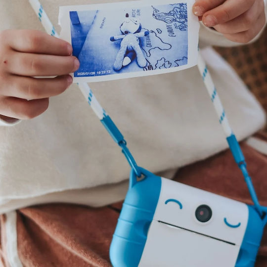 Kidywolf KDW-183409 Kids Camera 8MP with Thermal Printing Blue