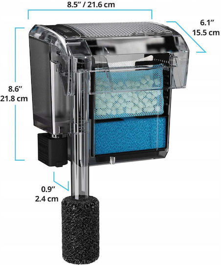 Fluval Hängendes Aquariumfilter Für Ein Aquariumvolumen Bis Zu 1136lt Mit Leistung 5W
