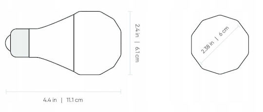 Nanoleaf Smart Λάμπες LED 9W για Ντουί E27 RGB 1100lm 2τμχ