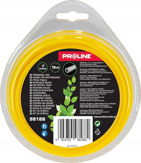 Proline Bürstenschneider Rund Fadentyp Länge 15m und Dicke 2.4mm
