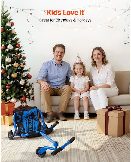 Vevor Kids 3-Wheel Scooter for 4+ Years Blue