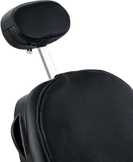 Activeshop Friseursalon- und Spa-Stuhl Schwarz mit höhenverstellbarer Funktion und hydraulischem Hebemechanismus