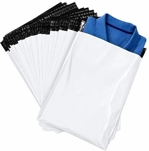 Set Verpackungstaschen Kurier Tasche mit selbstklebender Klappe 50 Stück Weiße 60x80 cm