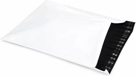 Set Verpackungstaschen Kurier Tasche mit selbstklebender Klappe 50 Stück Weiße 60x80 cm