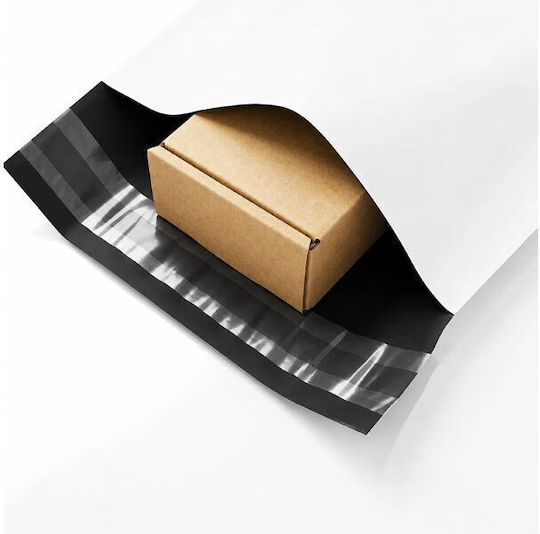 Set Verpackungstaschen Kurier Tasche mit selbstklebender Klappe 50 Stück Weiße 60x80 cm