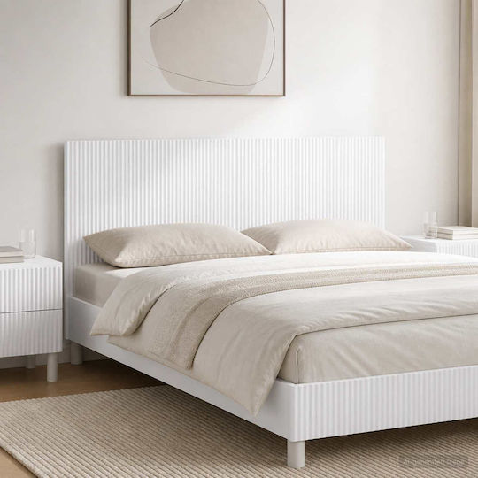 vidaXL Wooden White Bed Headboard 120x50cm