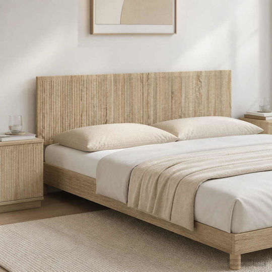 vidaXL Κεφαλάρι Κρεβατιού Ξύλινο Μπεζ 200x50cm