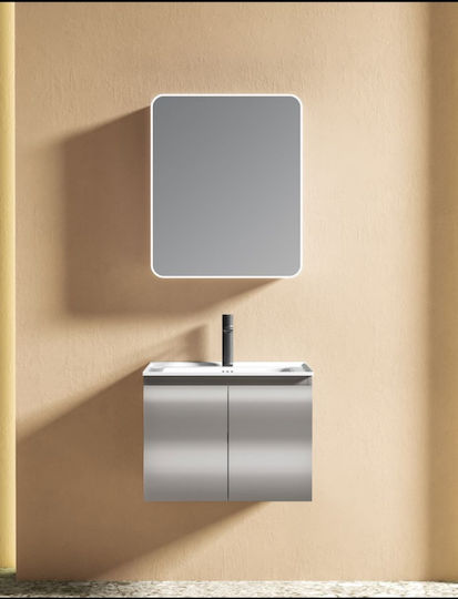 Σετ Μπανιου Hera 60cm Χρ.light Grey Πολυαιθυλενιο Hdpe High Density