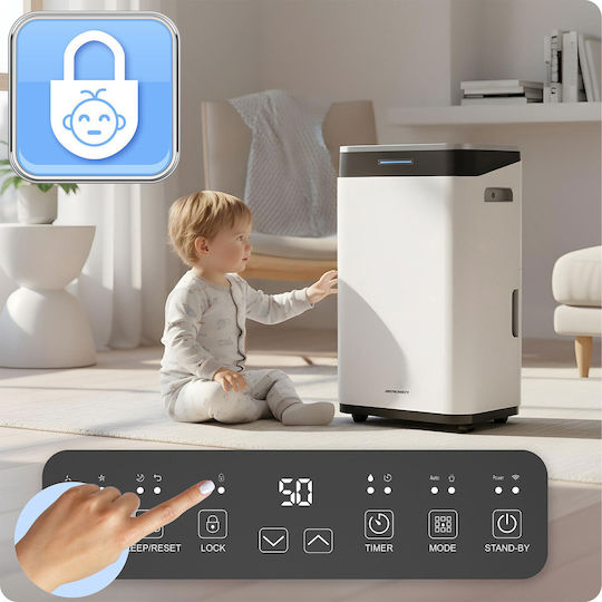 Berdsen BD-533 Αφυγραντήρας με Συμπιεστή και Wi-Fi 25lt