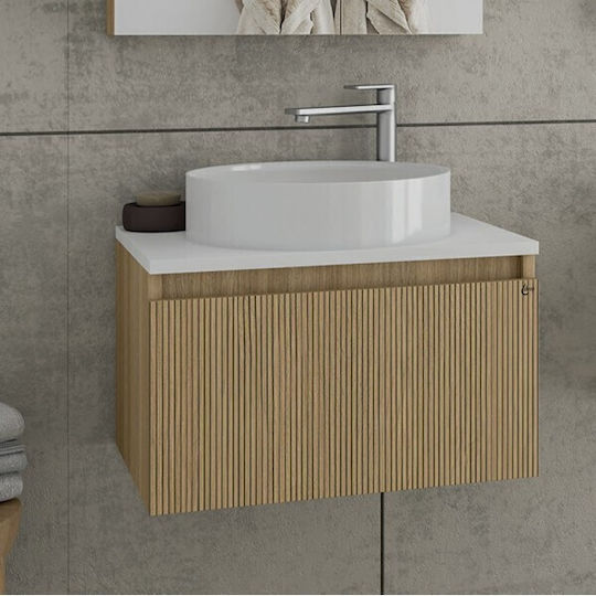 Drop Liberty Waschtisch mit Waschbecken Slavonia Oak
