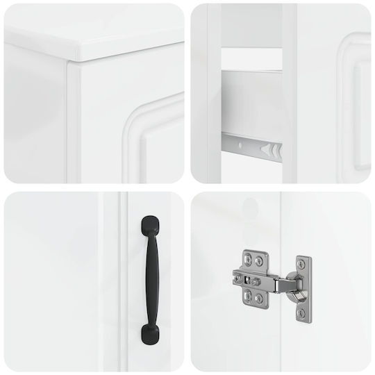 vidaXL Bathroom Vanity Unit Without Sink W82xD41xH59cm White
