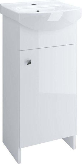 Cersanit Sati Blat cu Lavoar L42xW27.5xH85cm Alb