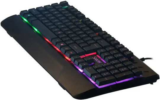 Spacer Invictus Set Gaming Tastatură cu Iluminare RGB și Mouse (Engleză SUA)