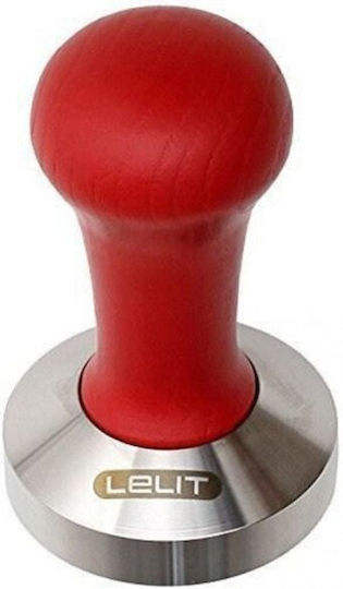 Lelit Tamper with Flat Surface 58mm in Red Colour