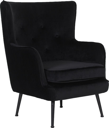 Serpatina Hochlehner-Sessel 75x79x93cm Schwarze Serpatina Hochlehner-Sessel 75x79x93cm Schwarze