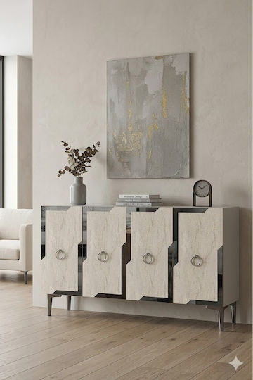 Μπουφές Ξύλινος Καφέ 120x40x75cm