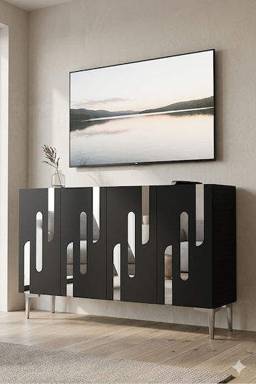 Μπουφές Ξύλινος Καφέ 120x30x75cm